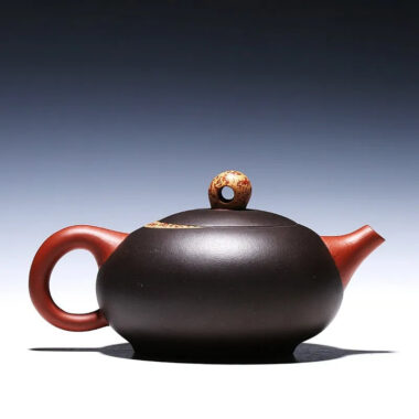 Yixing Zisha Teapot [Moon Xishi] (Hei Ni/Jiao Ni – 330ml)