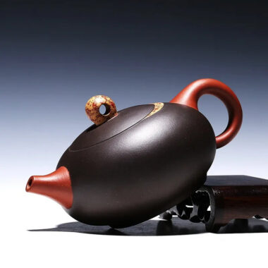 Yixing Zisha Teapot [Moon Xishi] (Hei Ni/Jiao Ni – 330ml)