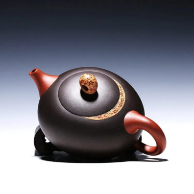 Yixing Zisha Teapot [Moon Xishi] (Hei Ni/Jiao Ni – 330ml)