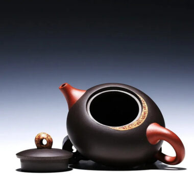 Yixing Zisha Teapot [Moon Xishi] (Hei Ni/Jiao Ni – 330ml)