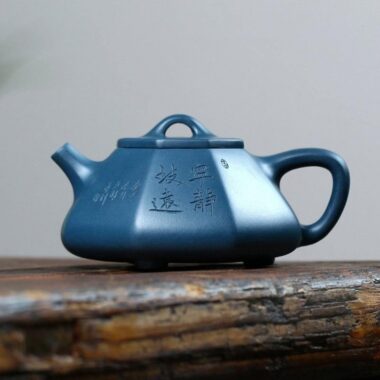 Yixing Zisha Teapot [Octagonal Shi Piao] (Tian Qing Ni – 200ml)
