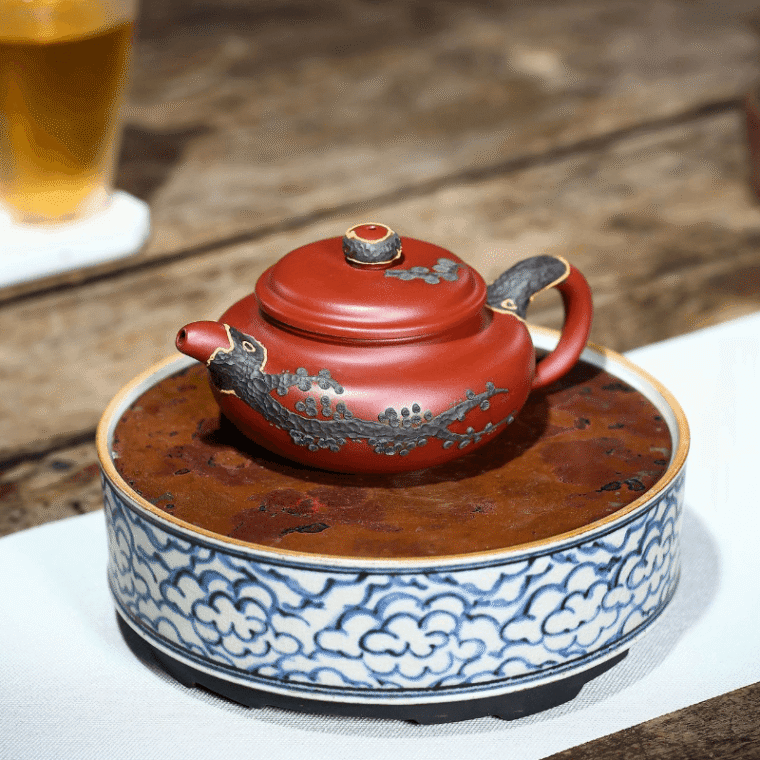 Yixing Zisha Teapot [Pine Needle Antique] (Dahongpao – 200ml)