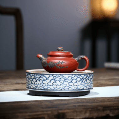 Yixing Zisha Teapot [Pine Needle Antique] (Dahongpao – 200ml)