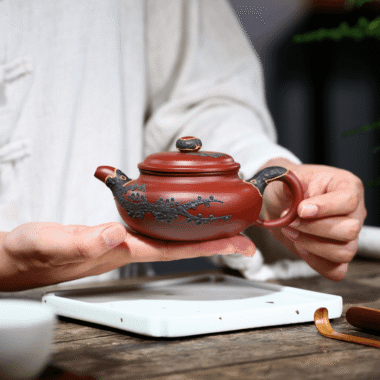 Yixing Zisha Teapot [Pine Needle Antique] (Dahongpao – 200ml)