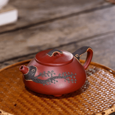 Yixing Zisha Teapot [Pine Needle Shi Piao] (Dahongpao – 200ml)
