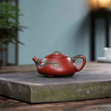 Yixing Zisha Teapot [Pine Needle Shi Piao] (Dahongpao – 200ml)