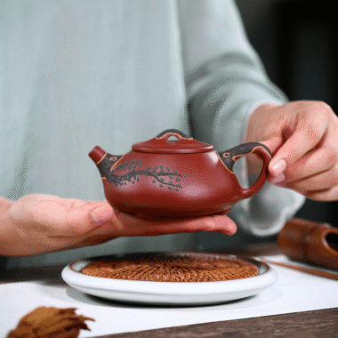 Yixing Zisha Teapot [Pine Needle Shi Piao] (Dahongpao – 200ml)