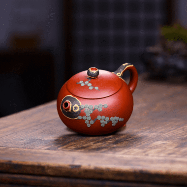 Yixing Zisha Teapot [Pine Needle Xishi] (Dahongpao – 260ml)