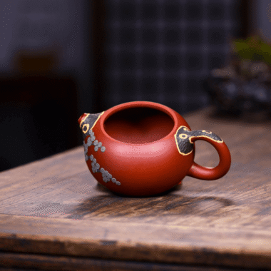 Yixing Zisha Teapot [Pine Needle Xishi] (Dahongpao – 260ml)
