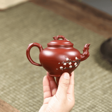 Yixing Zisha Teapot [Plum Bao Chun] (Dahongpao – 220ml)