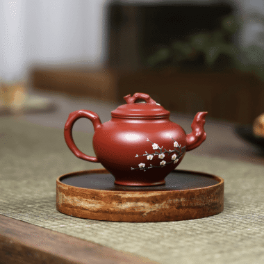 Yixing Zisha Teapot [Plum Bao Chun] (Dahongpao – 220ml)