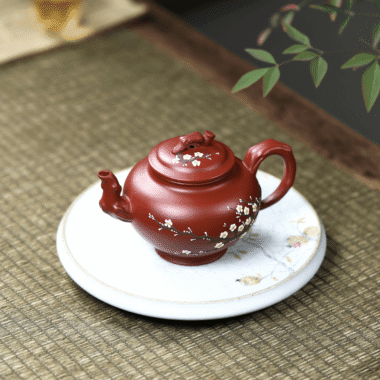 Yixing Zisha Teapot [Plum Bao Chun] (Dahongpao – 220ml)