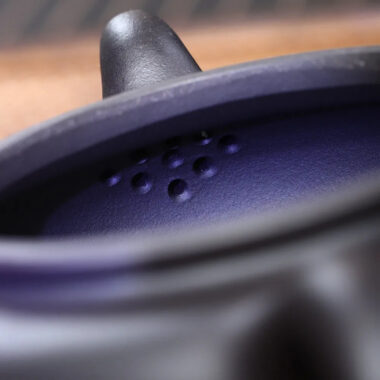 Yixing Zisha Teapot [Plum Blossom Fanggu] (Hei Ni – 220ml)