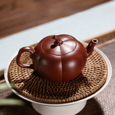 Yixing Zisha Teapot [Pumpkin Pot] (Dahongpao – 200ml)