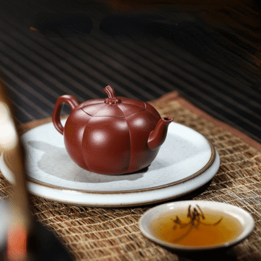 Yixing Zisha Teapot [Pumpkin Pot] (Dahongpao – 200ml)