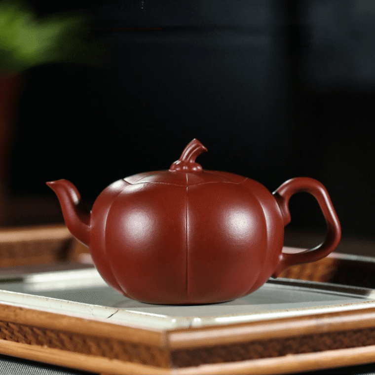 Yixing Zisha Teapot [Pumpkin Pot] (Dahongpao – 200ml)