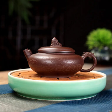 Yixing Zisha Teapot [Qing Yu Lian] (Zi Ni – 280ml)