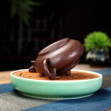 Yixing Zisha Teapot [Qing Yu Lian] (Zi Ni – 280ml)