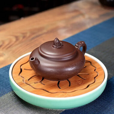 Yixing Zisha Teapot [Qing Yu Lian] (Zi Ni – 280ml)