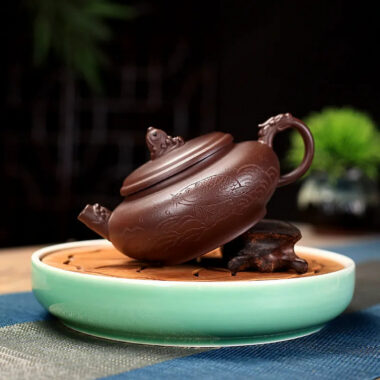 Yixing Zisha Teapot [Qing Yu Lian] (Zi Ni – 280ml)