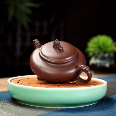 Yixing Zisha Teapot [Qing Yu Lian] (Zi Ni – 280ml)