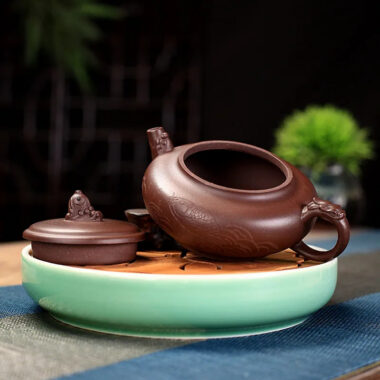 Yixing Zisha Teapot [Qing Yu Lian] (Zi Ni – 280ml)