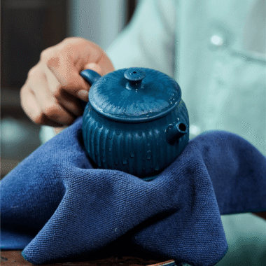 Yixing Zisha Teapot [Ribbed Jing Quan] (Tian Qing Ni – 160ml)