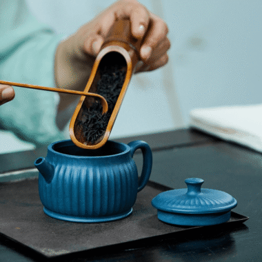 Yixing Zisha Teapot [Ribbed Jing Quan] (Tian Qing Ni – 160ml)