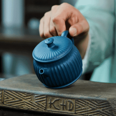 Yixing Zisha Teapot [Ribbed Jing Quan] (Tian Qing Ni – 160ml)