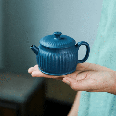 Yixing Zisha Teapot [Ribbed Jing Quan] (Tian Qing Ni – 160ml)