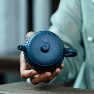 Yixing Zisha Teapot [Ribbed Jing Quan] (Tian Qing Ni – 160ml)