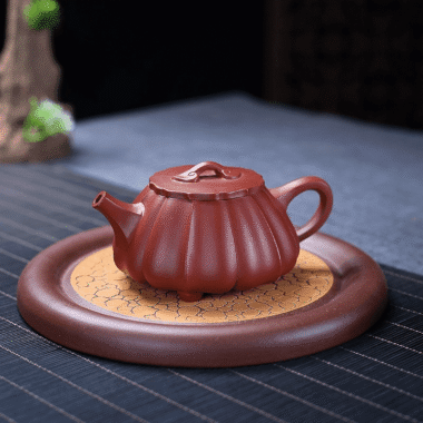 Yixing Zisha Teapot [Ribbed Shi Piao] (Dahongpao -200ml)