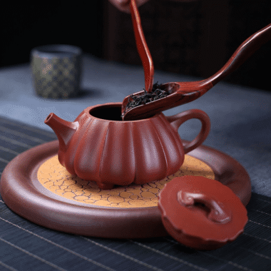 Yixing Zisha Teapot [Ribbed Shi Piao] (Dahongpao -200ml)