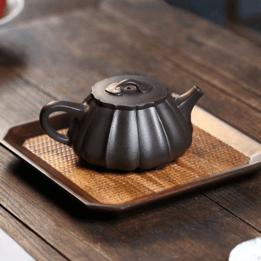 Yixing Zisha Teapot [Ribbed Shi Piao] (Shi Huang – 270ml)