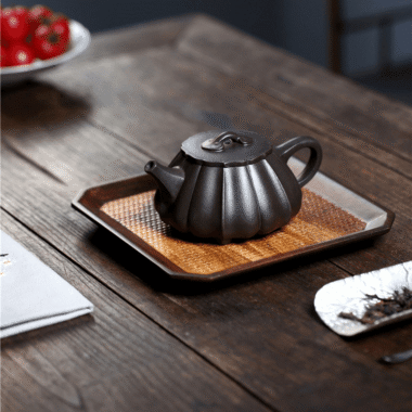 Yixing Zisha Teapot [Ribbed Shi Piao] (Shi Huang – 270ml)