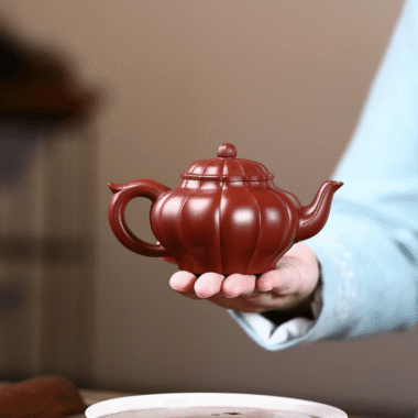 Yixing Zisha Teapot [Ribbed Xiao Ying] (Dahongpao – 200ml)