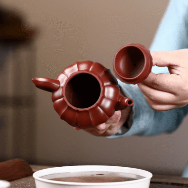 Yixing Zisha Teapot [Ribbed Xiao Ying] (Dahongpao – 200ml)