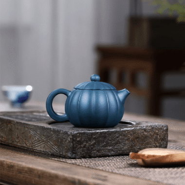 Yixing Zisha Teapot [Ribbed Xishi] (Tian Qing Ni – 280ml)