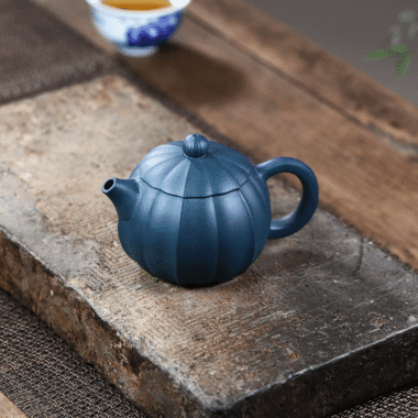 Yixing Zisha Teapot [Ribbed Xishi] (Tian Qing Ni – 280ml)