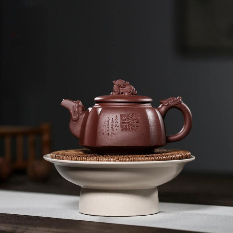 Yixing Zisha Teapot [Sanxing Gao Zhao] (Zi Ni – 300ml)