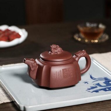 Yixing Zisha Teapot [Sanxing Gao Zhao] (Zi Ni – 300ml)