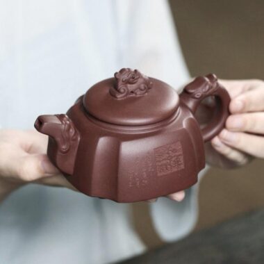 Yixing Zisha Teapot [Sanxing Gao Zhao] (Zi Ni – 300ml)
