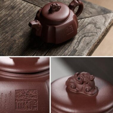 Yixing Zisha Teapot [Sanxing Gao Zhao] (Zi Ni – 300ml)