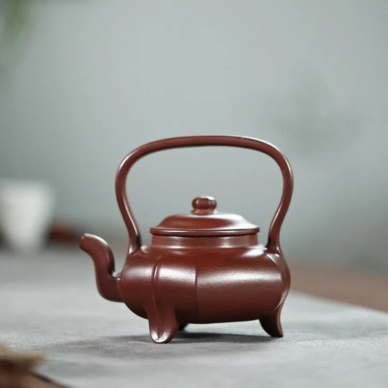 Yixing Zisha Teapot [Sanzu Tibi] (Zi Ni – 270ml)