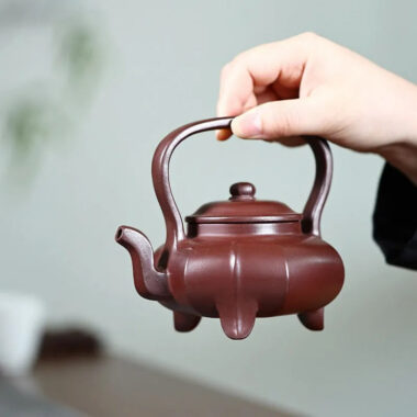Yixing Zisha Teapot [Sanzu Tibi] (Zi Ni – 270ml)