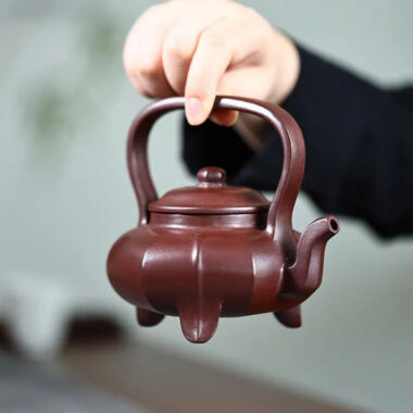 Yixing Zisha Teapot [Sanzu Tibi] (Zi Ni – 270ml)