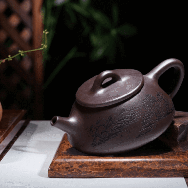Yixing Zisha Teapot Set [Jingzhou Shi Piao] (Lao Zi Ni – 210ml)