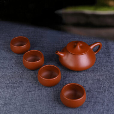 Yixing Zisha Teapot Set [Shi Piao] Set (Dahongpao – 200ml)