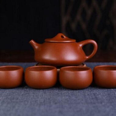 Yixing Zisha Teapot Set [Shi Piao] Set (Dahongpao – 200ml)