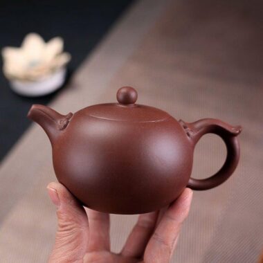 Yixing Zisha Teapot Set [Wishful Xishi] (Zi Ni – 240ml)